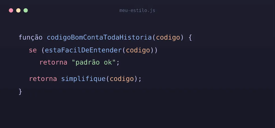 Code Style: o seu estilo de escrever código